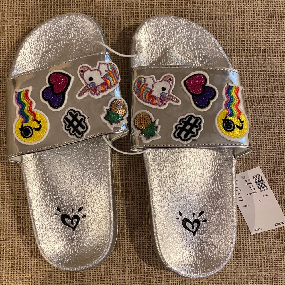 Justice Girls Slides - NWT